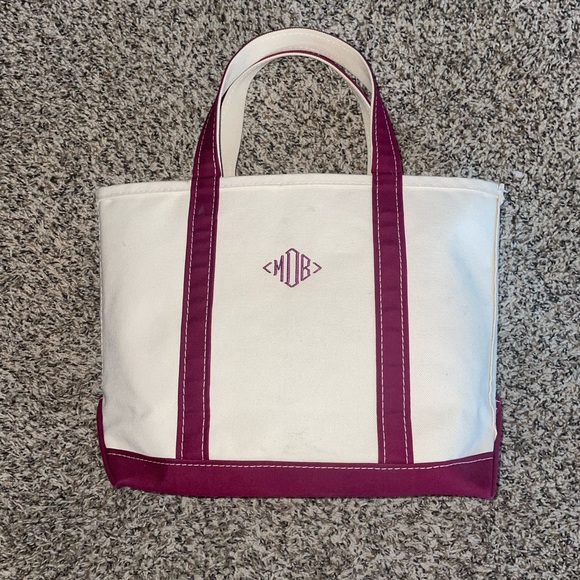 L.L. Bean Bags Vintage Ll Bean Boat And Tote Bag Pink Usa Made